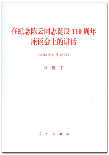 在紀(jì)念陳云同志誕辰110周年座談會(huì)上的講話(huà)