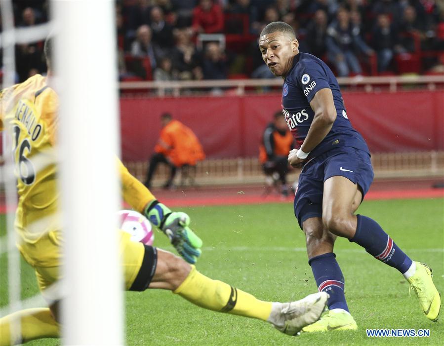 (SP)MONACO-FONTVIEILLE-FOOTBALL-LIGUE 1-PARIS SAINT-GERMAIN VS MONACO